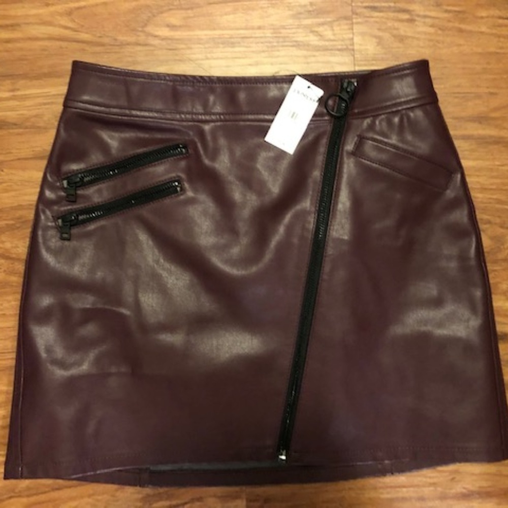 Express Mini Faux Leather Skirt
